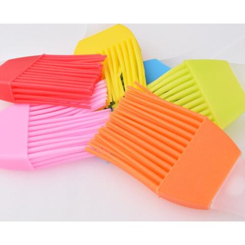 1Pcs Silicone BBQ Oil Brush Cake Baking Brush Bread Oil Cooking Basting Brush For Kitchen Cooking Barbecue Accessories BBQ Tools