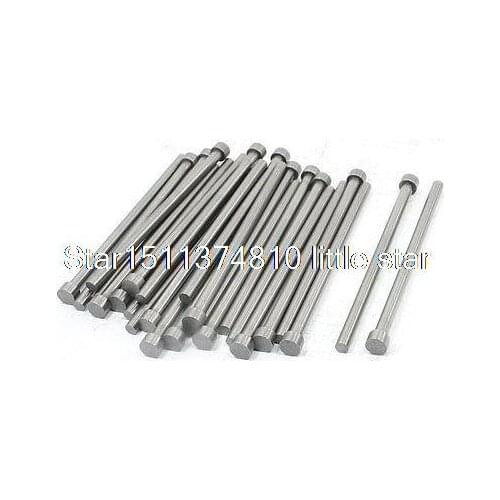 25 PCS 8mm Tip 5mm Shank 100mm Length Straight Ejector Pins Punching Mold
