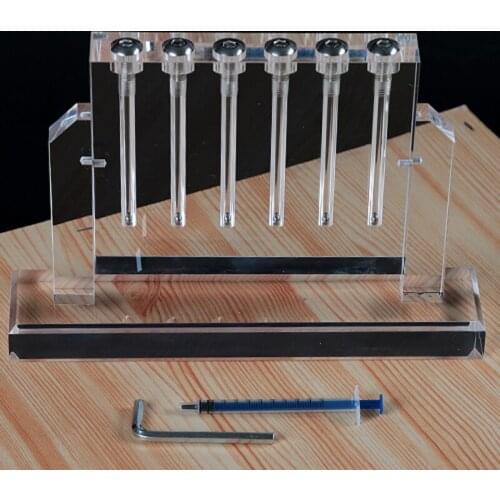 Customized Acrylic Rotating Engine Oil Purity Contrast Device Viscosity Contrast Display Rack Flip Lubricating Oil Transmission