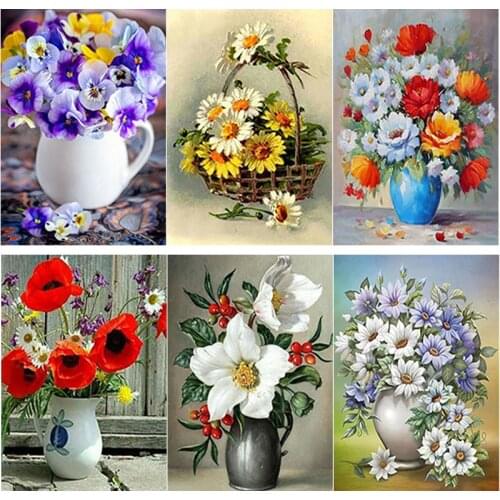 New 5D DIY Diamond Painting Landscape Cross Stitch Flower Diamond Embroidery Full Square Round Drill Crafts Art Home Decor Gift