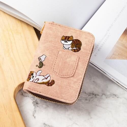 ANTI-RFID Business Card Holder Wallet Black/gray/green Embroidery PU Leather Bank/credit Card Holder Case for Card Bag