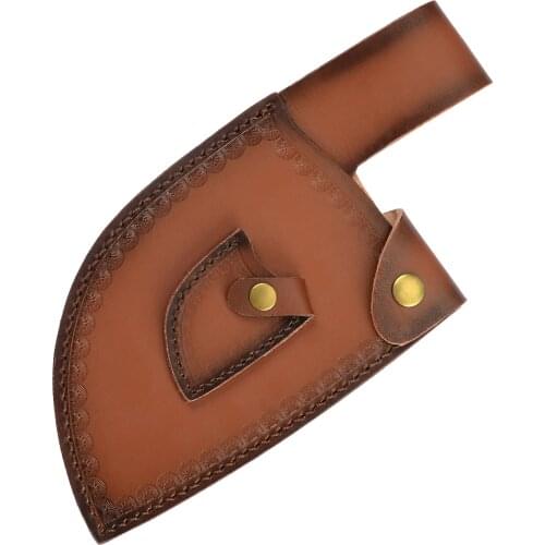 Chinese Butcher Knife Cover Leather Case Quality Protective Holster Sheath Forged Butcher Knife Blades Chef Knife Tied To Belt
