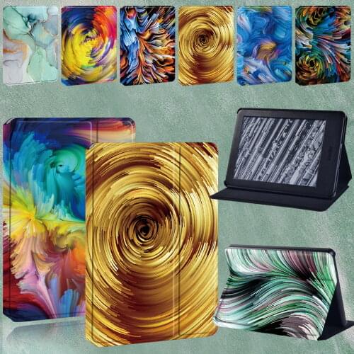 Tablet Case for Amazon Kindle Paperwhite 1 2 3 4 /Kindle 10th Gen 2019/Kindle 8th Gen 2016 Watercolor Pattern Dust-proof Cover