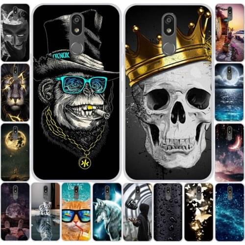 Painted Case For LG K40 Case Silicone Soft TPU Cases For LG K12 Plus Cover Cute Animal Bags Full Protective Coque Bumper Capas