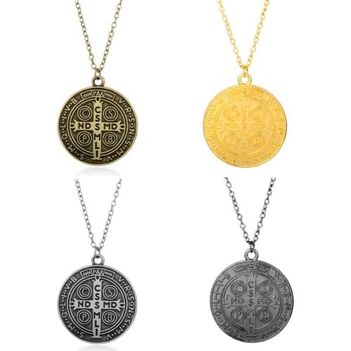 DC Movie Necklace Jewelry Superhero John Constantine Rune Pendant Necklace Punk Style Accessories for Women Men