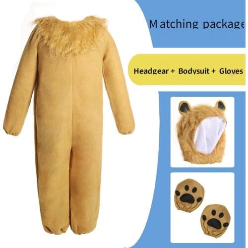 Forest King Lion King Simba Childrens Cosplay Animal Dress Up Stage Costume