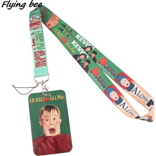 Flyingbee X1344 Movie Home Alone Creative Lanyard Card Holder Student Hanging Neck Lanyard Badge Subway Access Card Holder