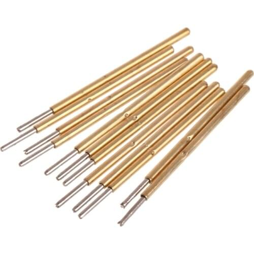 Everlasting 100Pcs/Bag Spring Test Probe Pogo Pin P50-Q1 Dia 0.68mm Length 16mm Gold