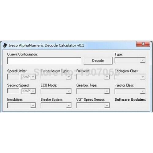 ForIVECO ALPHANUMERIC CODE CALCULATOR v0.1