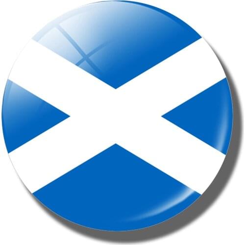 Saint Andrews Cross Scotland Flag Souvenirs Fridge Magnets Magnetic Stickers for Refrigerator Crystal Glass Cabochon Home Decor
