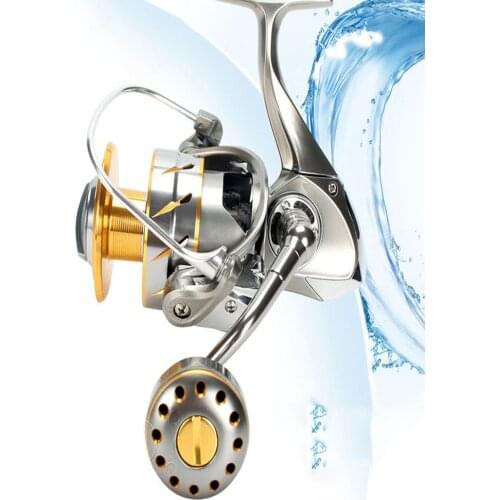Stainless Steel 3000 4000 6000 8000 10000 Series Spinning Fishing Reel Saltwater Fishing Reel Left/Right Hand Spinning Wheel
