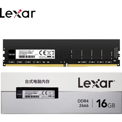 Original Lexar RAM DDR4 2666Mhz UDIMM 32GB 16GB 8GB 3200MHz 16GB 32GB High Performance Random Access Memory For Desktop Computer