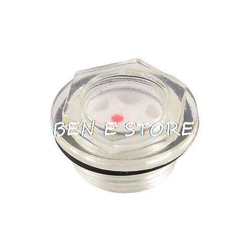 27mm Thread Diameter Plastic Air Compressor Liquid Oil Level Sight Glass New