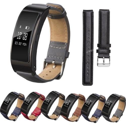 Genuine Leather Strap for Huawei Talkband B6 B3 smart phone wristband 16mm Bracelet Band For TIMEX TW2T35400 TW2T35900