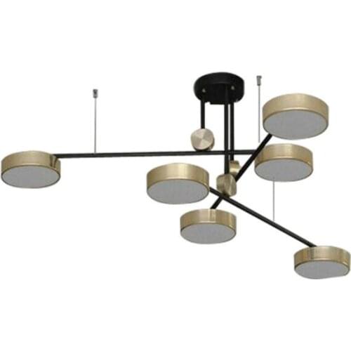 Post-modern minimalist living room dining room golden rotating light luxury LED study home chandeliers