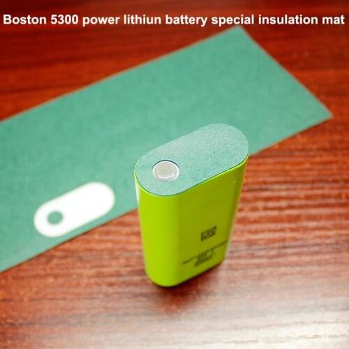 100pcs/lot Boston 5300 power lithium battery special insulation pad 18650 battery insulation mat meson face mat blue bar paper