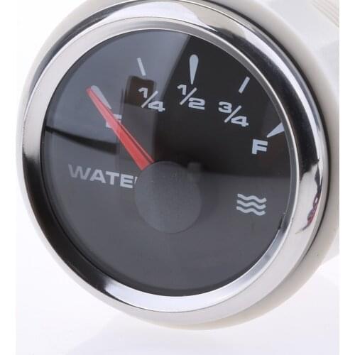 Universal 52mm 2 inch Electric Water Level Gauge Meter Indicator with Multiple Backlight, E-1/4-1/2-3/4-F