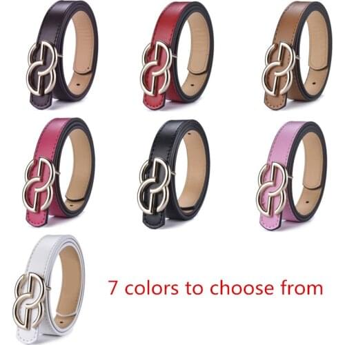 1psc Luxury Children Belt Hight Quality Leather Fine Fashion Belts Boys Girls Alloy Buckle Belt Jeans Waist Belt 80cm