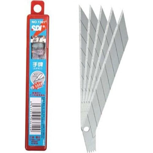 10pcs Tanwan SDI 1361 9mm 30 Degrees High-carbon Steel Spare Blades for Utility Blades