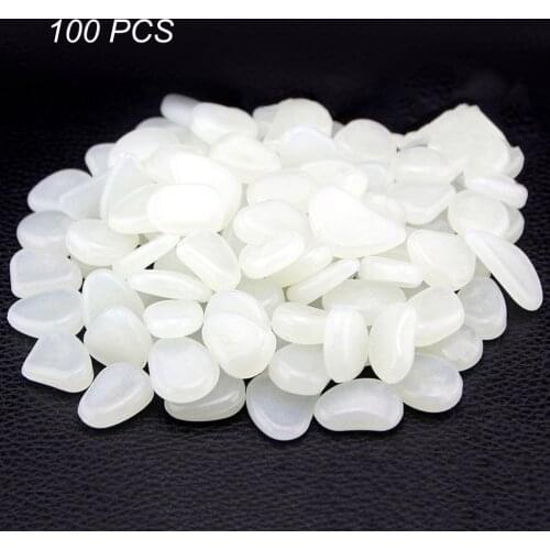 100pcs/pack Glow Pebbles Luminous Garden Stones Home Fish Tank Garden Decoration Luminous Glowing In The Dark Accessory for Gift