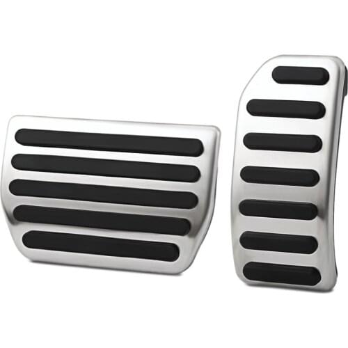 2 Pieces/Set AT Car Stainless Steel Gas Pedal Brake Pedal Car Pedals for VOLVO XC60 XC70 V60 V70 S40 S60 S80L C30 Accessories