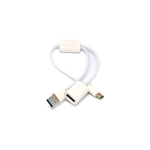 2 In 1 USB 3.1 Type-C Male to USB-A Male & USB 3.0 Female OTG Micro Hub Y Splitter Adapter Charge Cable