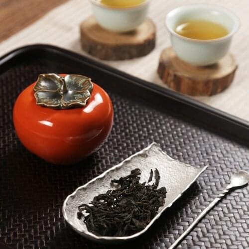2018 Ceramics Tea Canister Coffee Box Puer Green Tea Caddy Storage Sealed Jar Mini Bottle Spices Container Traveling Canister