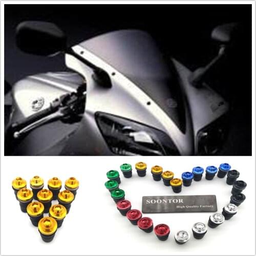 2018 motorcycle Windshield Windscreen Fastener Spike Bolts kit Screw Nuts for Husqvarna TC250 TE250 YAMAHA XMAX125 XMAX250 XMAX
