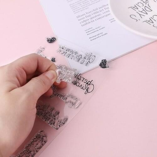 Alphabet DIY Silicone Clear Stamp Cling Seal Scrapbook Embossing Album Decor New Drop Shipping Support
