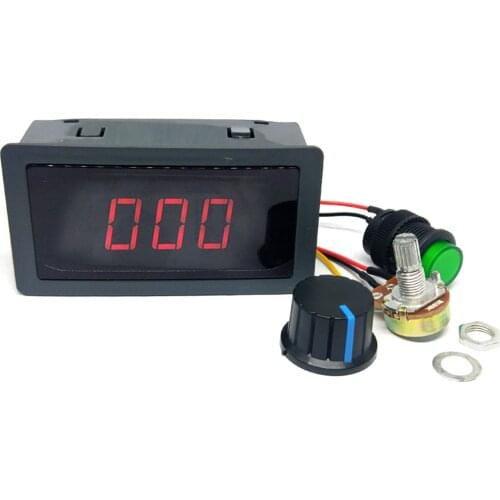 Artudatech DC 6V-30V 12V 24V Max 8A Motor PWM Speed Controller With Digital Display Switch