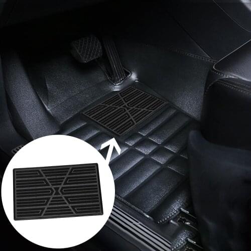 New 25x16cm Universal Black PVC Car Floor Pad Heel Foot Mat Pedal Cover Car Mat Anti-skid Pedal Interior Accessories