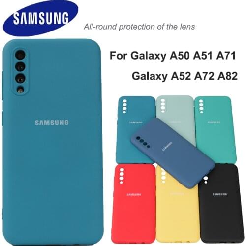 Samsung Galaxy A50 Liquid Silicone Soft Protection Back Case Soft TPU Cover For Galaxy A50S A30S A51 A71 A52 A72 A82