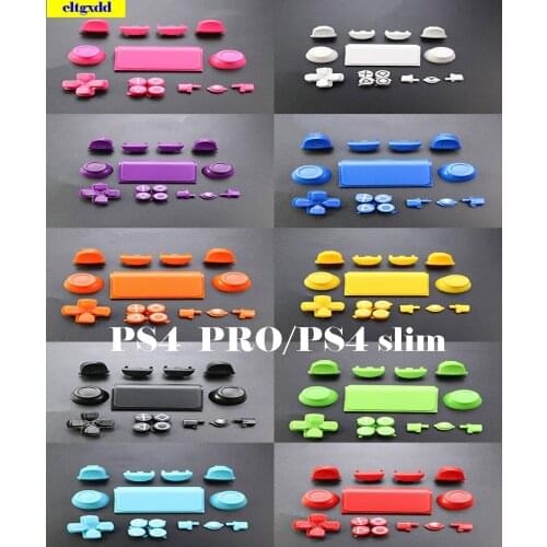 Cltgxdd 1set video game control buttons, dpad controller r1 l1 r2 steering l2 and abxy jds 040 key for sony ps4 pro slim