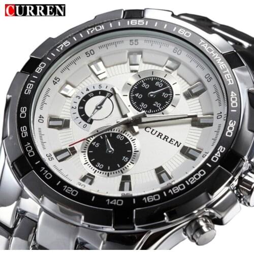 Curren Military Sport Mens Watches Top Brand Luxury Stainless Steel Quartz Men Watch Male Fashion Casual Clock Relogio Masculino