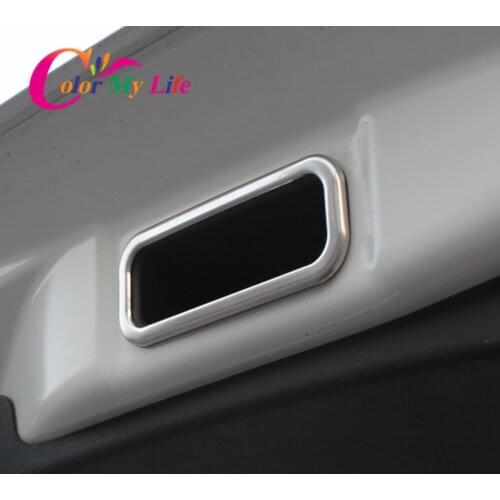 Color My Life Stainless Steel Car Trunk Inner Door Handle Decoration Cover Trim for Nissan Kicks 2017 - 2021 Accessories