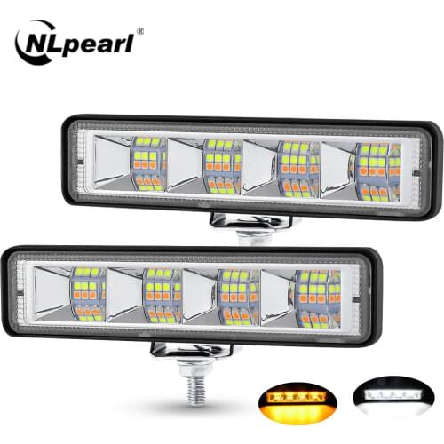 NLpearl 6 inch 72W Led Light Bar Offroad Led Light Bar/Work Light For Truck Tractor Boat 4x4 SUV ATV Car LED Headlights 12V 24V