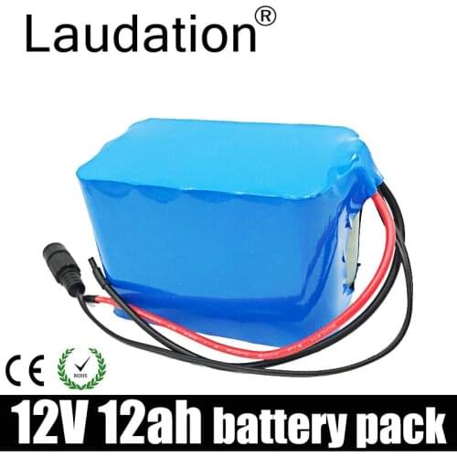 Laudation 12V 12ah 100% New High Capacity Protection 3S 5P 11.1V 12.6V 18650 Lithium Rechargeable Battery 12v Capacity Hot