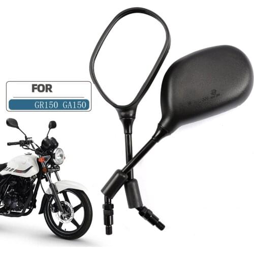 10mm Motorcycle Rearview Mirrors,For SUZUKI GA150 GR150 QS150-5, Rear View Mirrors Back Side