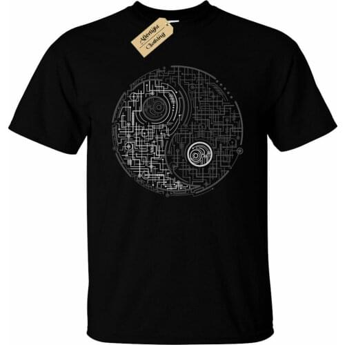 Electric Balance Yin Yang T-Shirt Mens harmony peace circuit