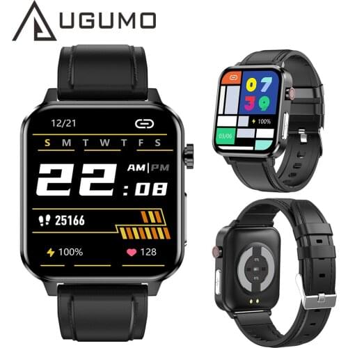 Men PPG ECG Smart Watch with Body Temperature Heart Rate Blood Pressure Monitor Smartwatch 1.7inch Full Touch Sport bracelet