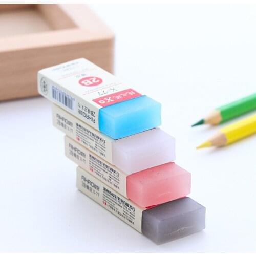 2pcs Student Supply colourful learning articles lovable card pupil prize hobby Student Supply School Cute Writing Eraser