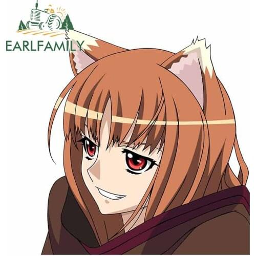 EARLFAMILY 13cm x 11.8cm for Anime Holo Smug Car Sticker Personality Windshield JDM Decal Occlusion Scratch Car Assessoires