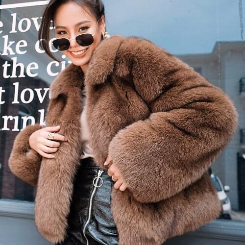Real Clothes Autumn Winter Coat Women Double-faced Fox Fur Jacket Korean Short Coats Chaqueta Mujer MY945