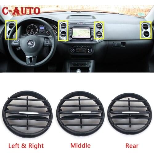 Air conditioner Instrument panel For Volkswagen Tiguan 2010 - 2017 Instrument desk A outlet tuyere A/C Air Vent Folding Fittings