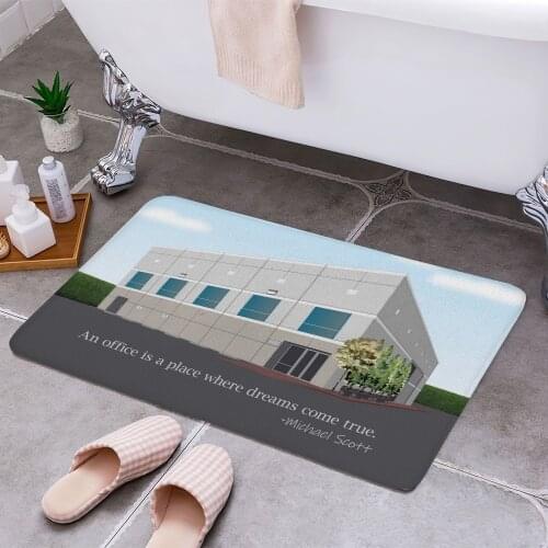The Office Quote 3D Print Doormats Rectangle Non-Slip DoorMat Bedroom Kitchen Entrance Print Door rugs Dropshipping