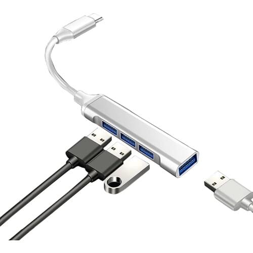 USB C HUB Type-C 3.0 Adapter Multi USB Splitter Power Hub 4 Port Expander OTG For HUAWEI Macbook pro Air Samsung Computer USB