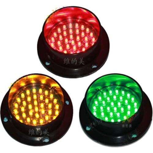 DC12V mini 82mm LED traffic signal light replacement red yellow green traffic light module one lot on sale