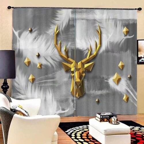 Modern curtain Living room bedroom any room feather curtains kitchen window blackout curtains