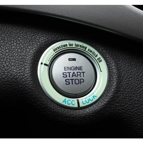 Luminous Car Engine Start Stop Ignition Trim Cover for Hyundai Tucson Lada Granta Kalina Priora Renault Duster Mazda 3 6 CX-5