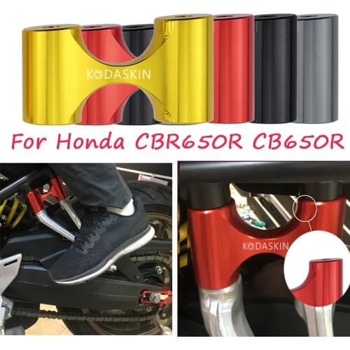 Kodaskin Rear Footrests Extension CNC Aluminum Alloy Foot Rests Passenger Extension For Honda cbr650r cb 650r CBR 650R cb650r